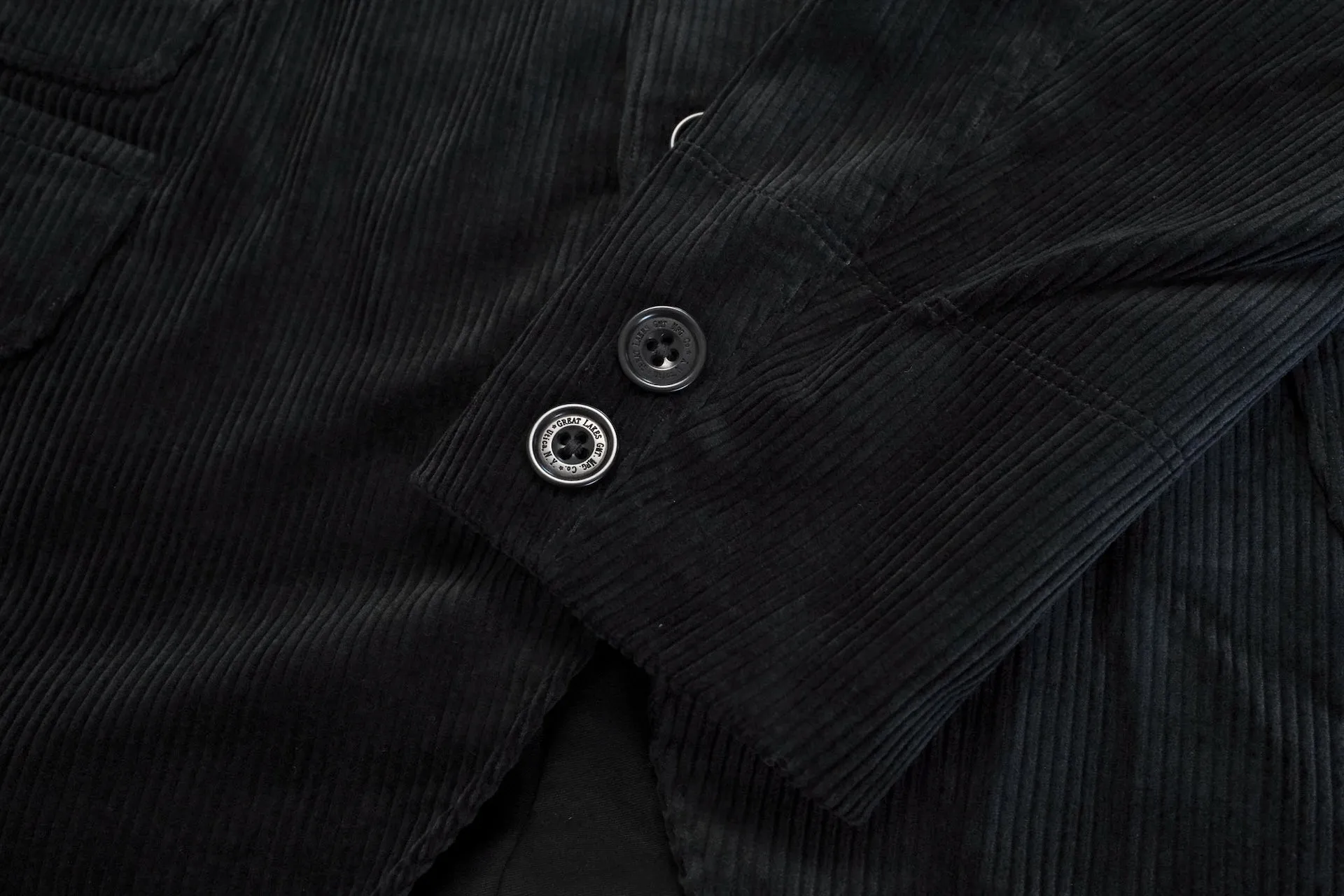 Freewheelers "Jackson" Corduroy Sack Coat (Black)