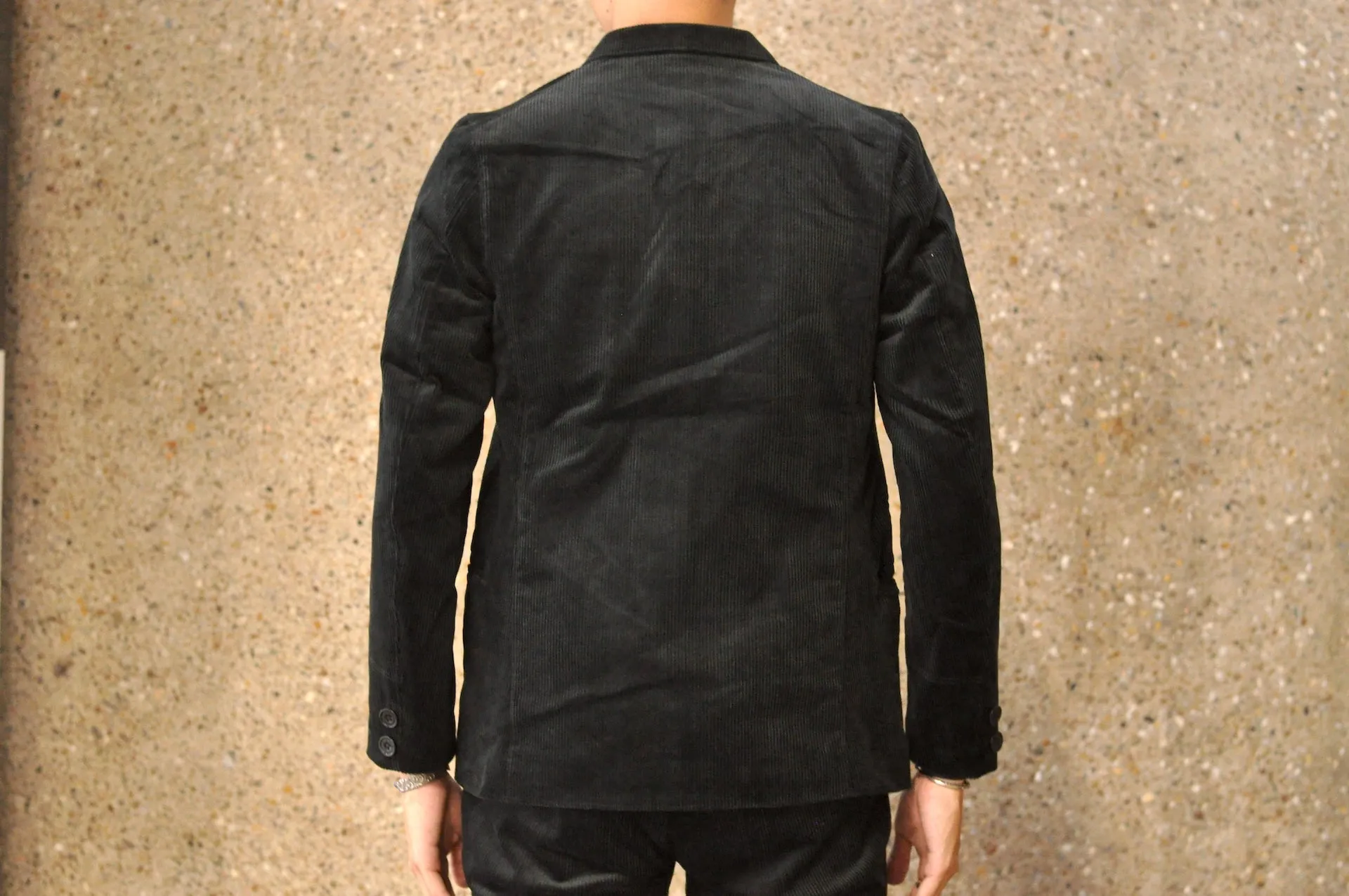 Freewheelers "Jackson" Corduroy Sack Coat (Black)