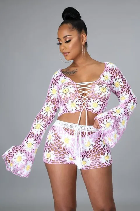 Fresh Like Daisies Short Set