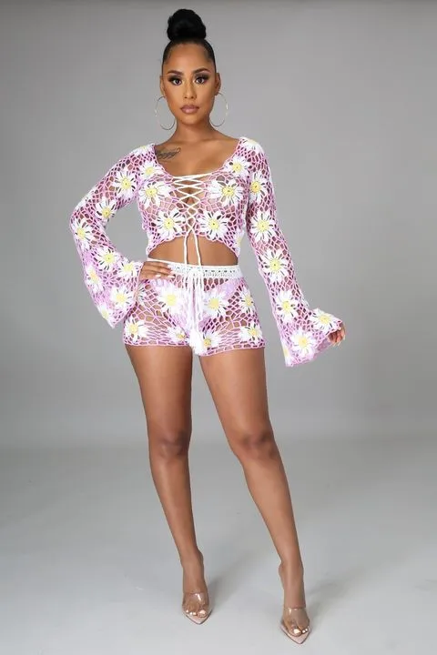 Fresh Like Daisies Short Set