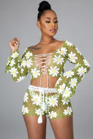 Fresh Like Daisies Short Set