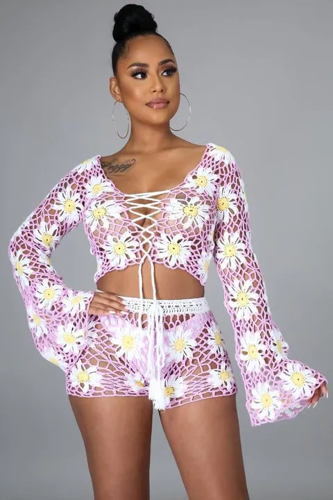 Fresh Like Daisies Short Set