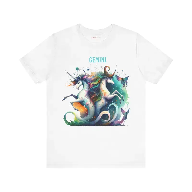 Gemini Zodiac Short Sleeve Tee Trendy Look