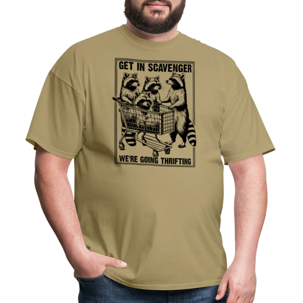 “Get in scavenger, we’re thrifting-raccoons”-Unisex Classic T-Shirt