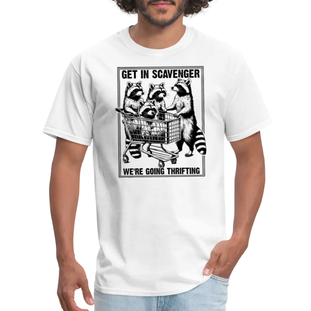 “Get in scavenger, we’re thrifting-raccoons”-Unisex Classic T-Shirt