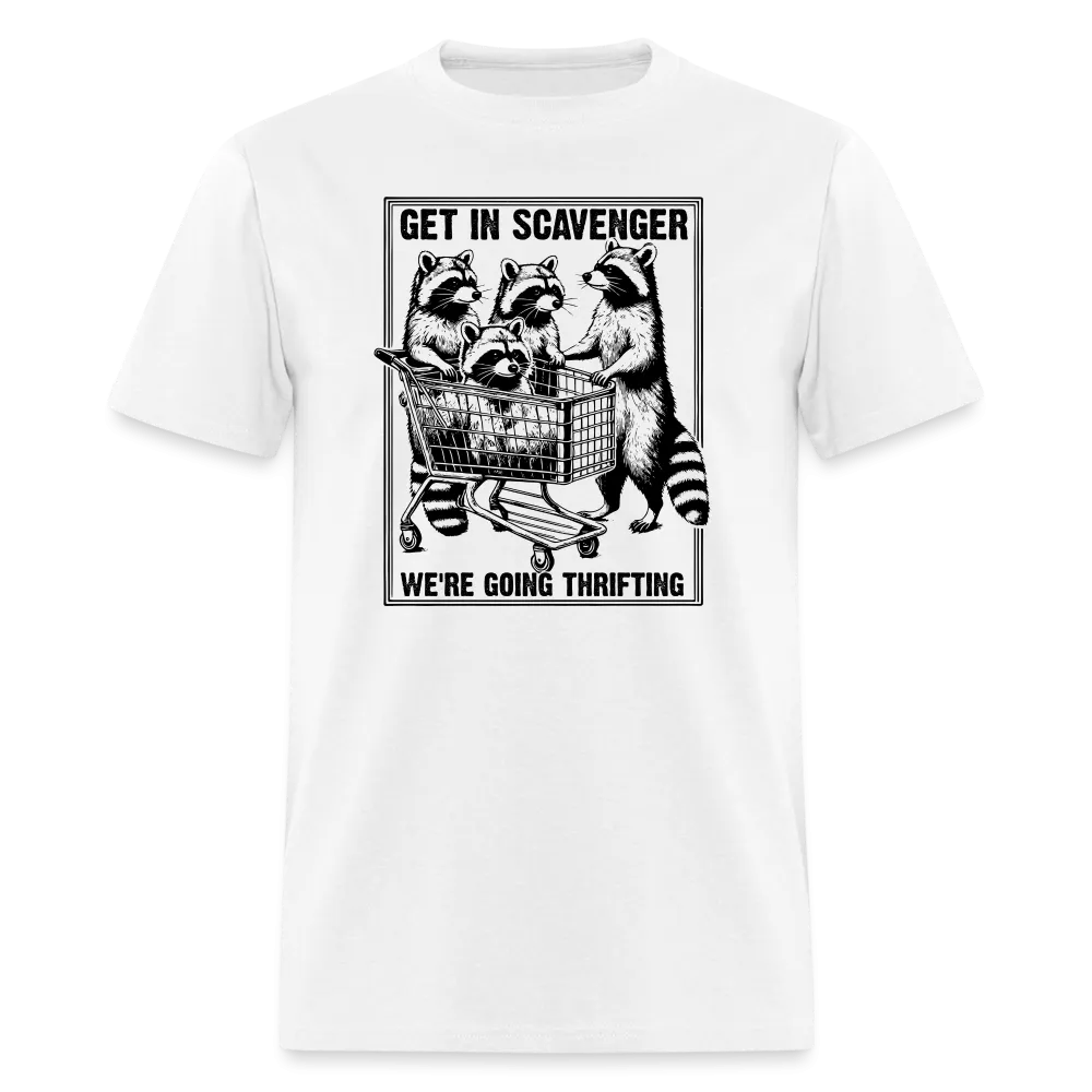 “Get in scavenger, we’re thrifting-raccoons”-Unisex Classic T-Shirt