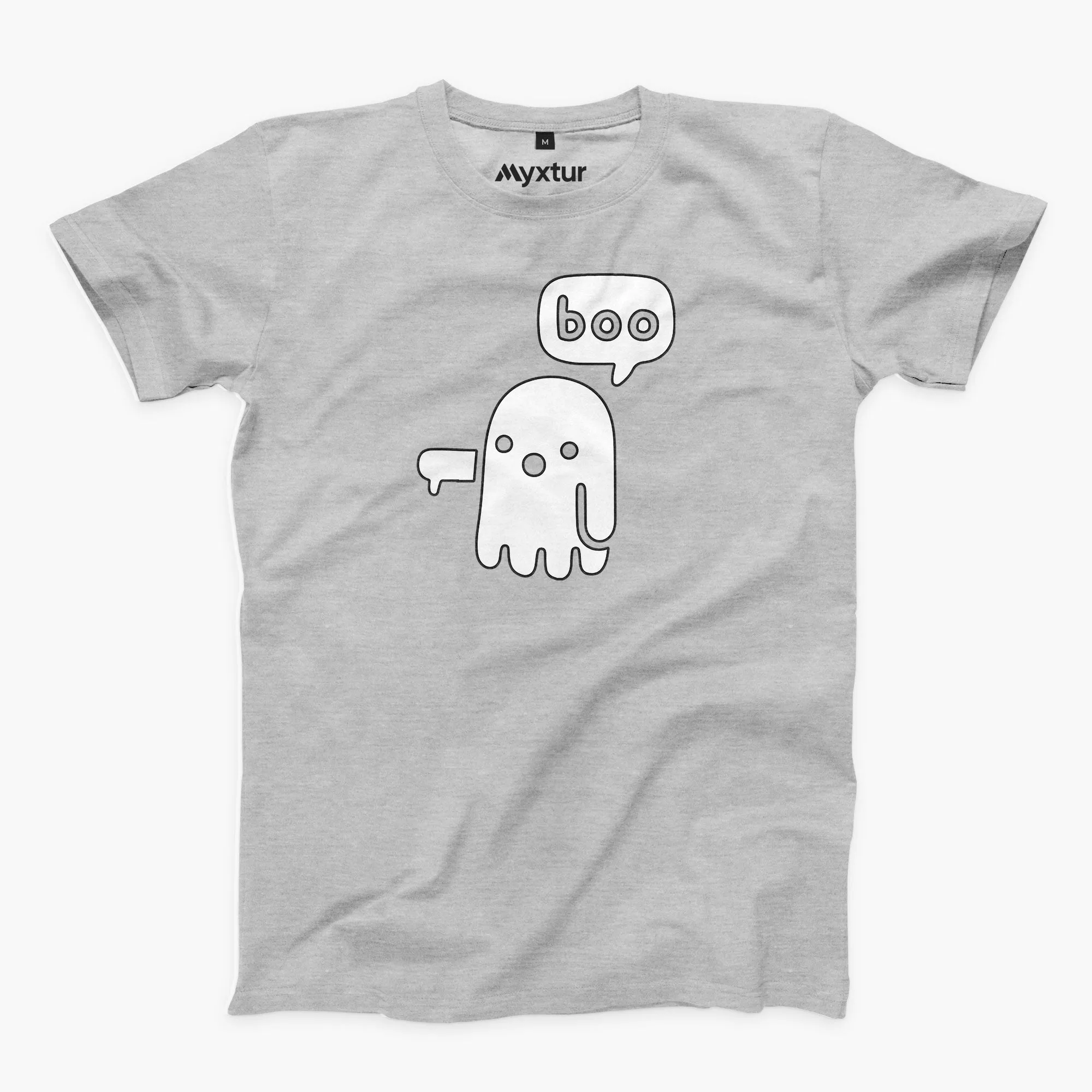 Ghostly Boo Round-Neck Unisex-T-Shirt