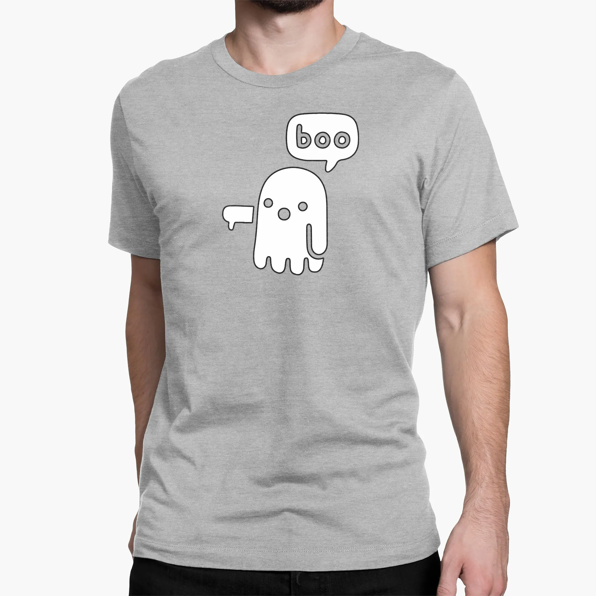 Ghostly Boo Round-Neck Unisex-T-Shirt