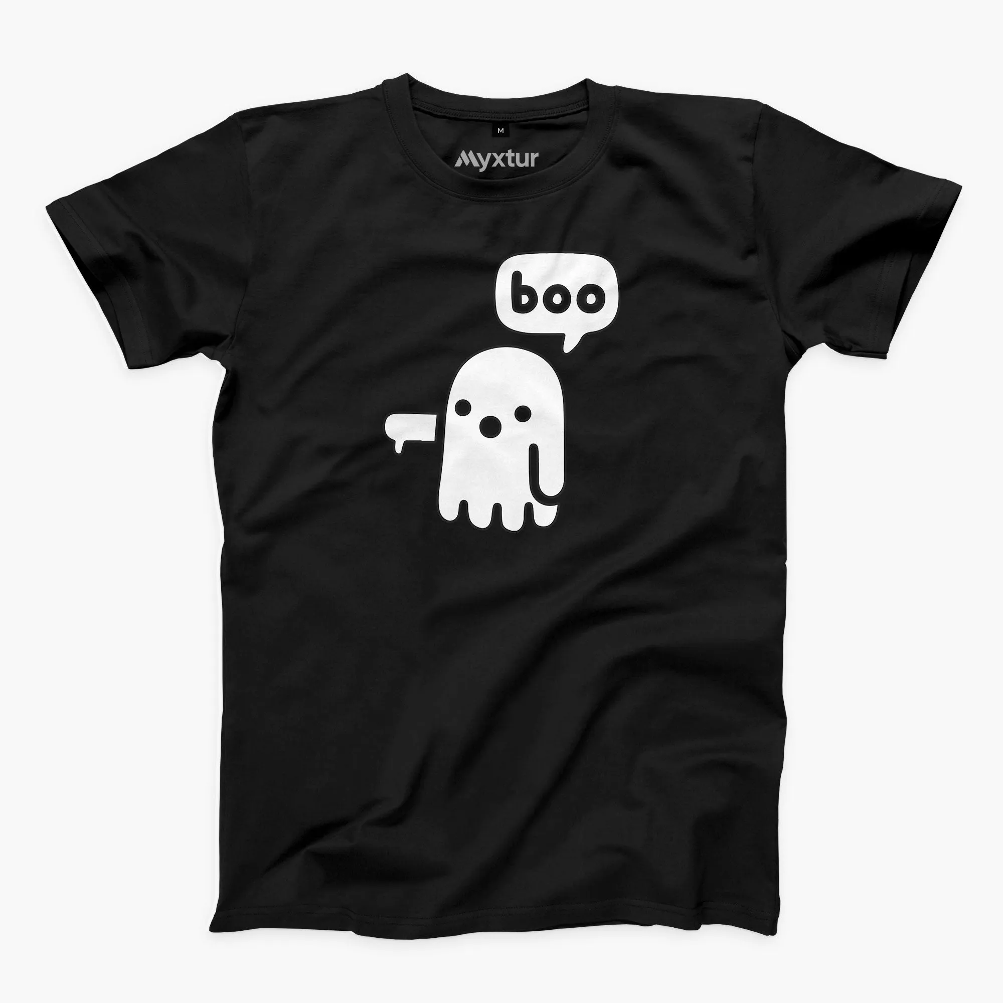 Ghostly Boo Round-Neck Unisex-T-Shirt