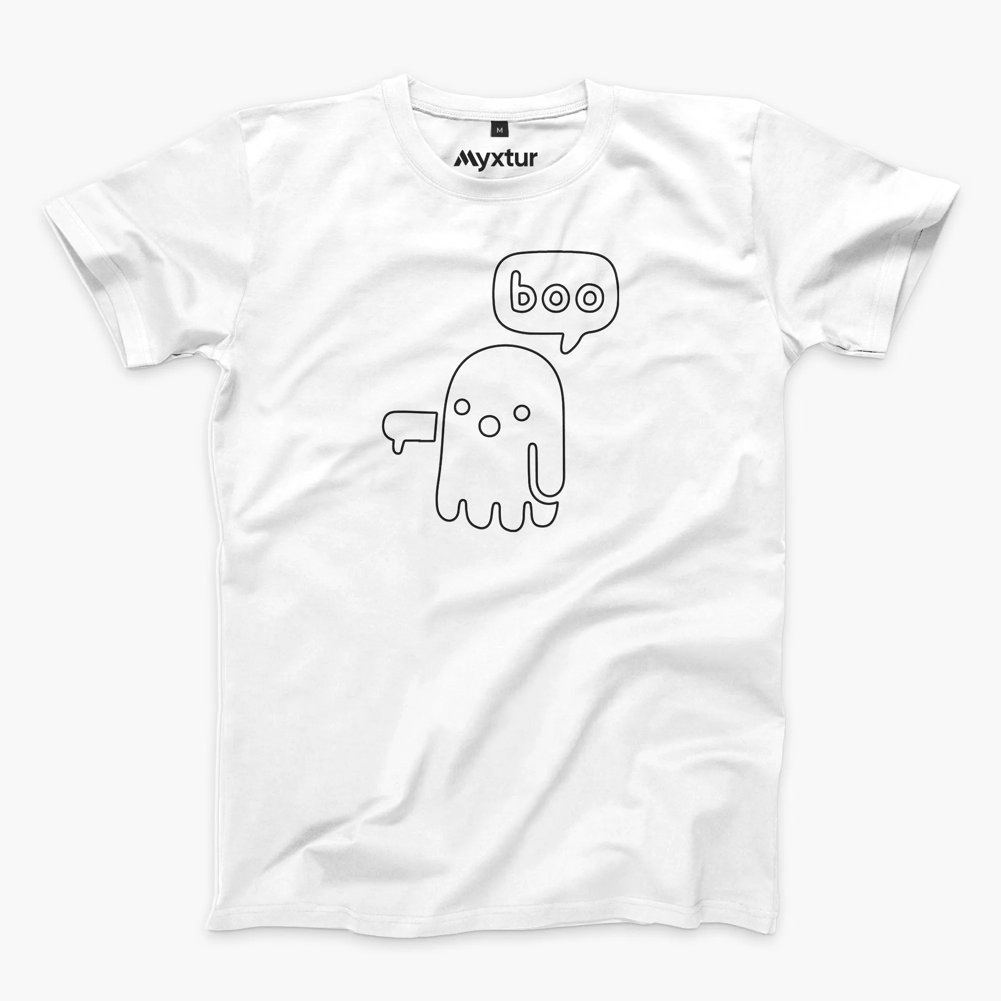 Ghostly Boo Round-Neck Unisex-T-Shirt