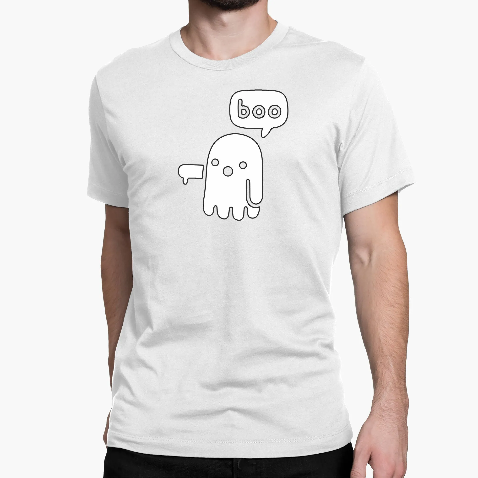 Ghostly Boo Round-Neck Unisex-T-Shirt
