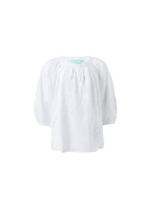 Girls Aliya White White Top