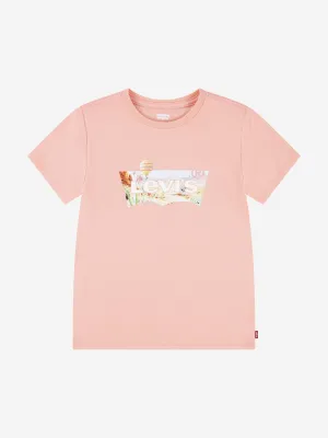 Girls Hot Air Balloon Batwing T-Shirt in Pink