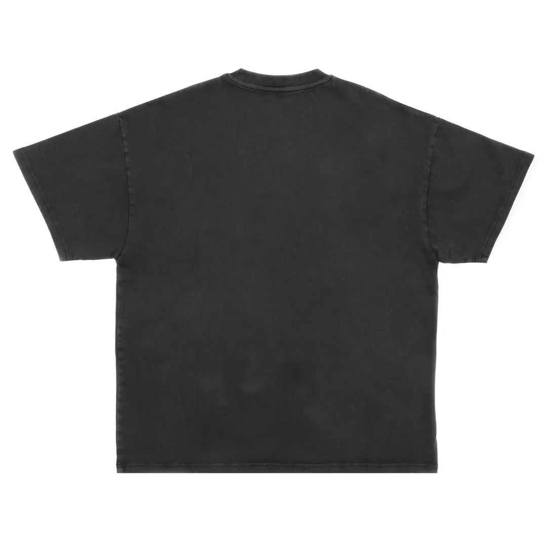 Grenada Love Oversized Varsity Tee - Black