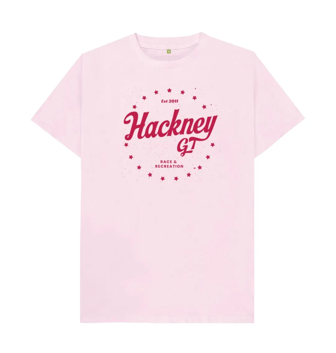 Hackney Classic organic Mens cotton tee White, black, grey, denim, pink, mustard