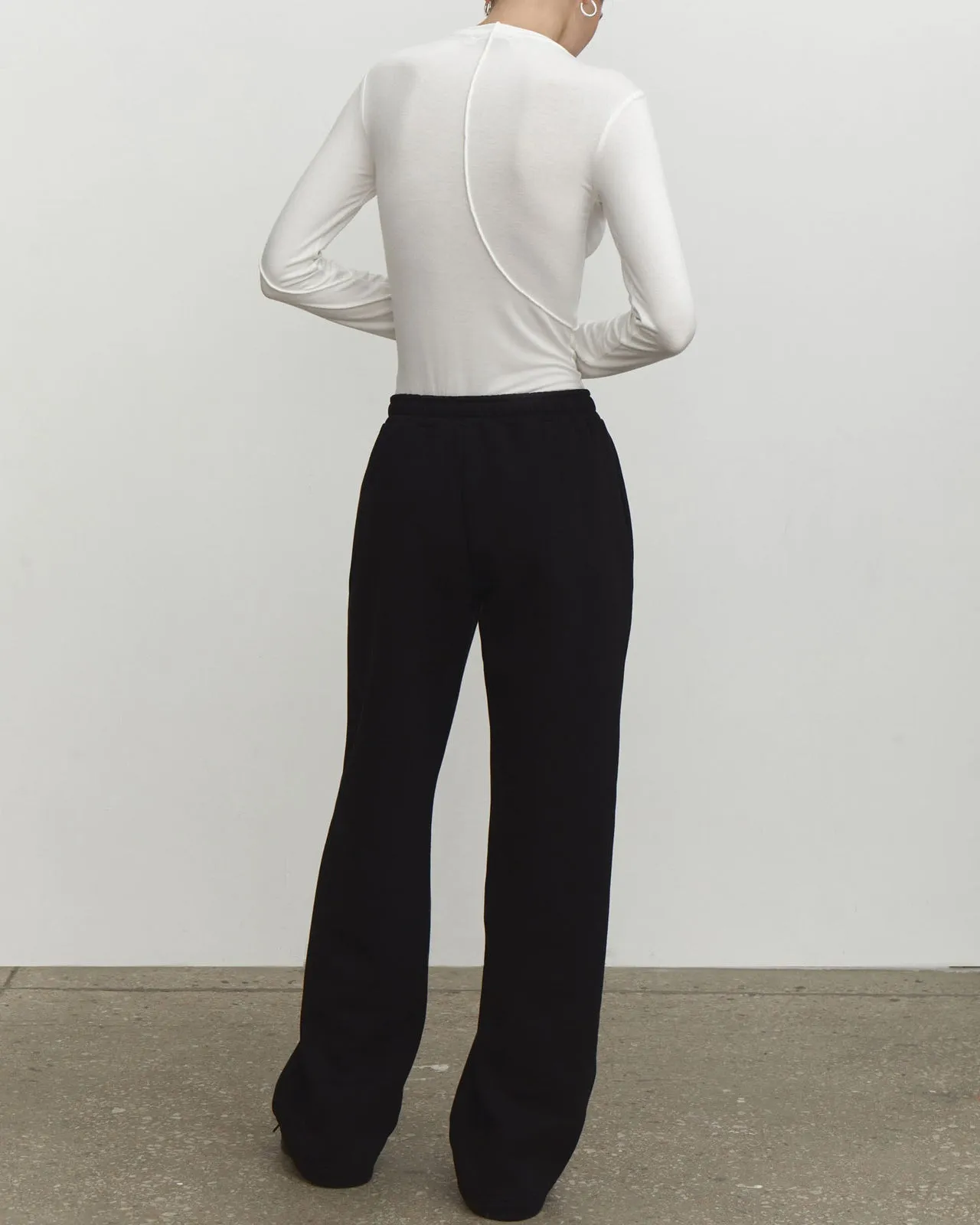 Half Turtleneck Beveled Long Sleeve Sweater