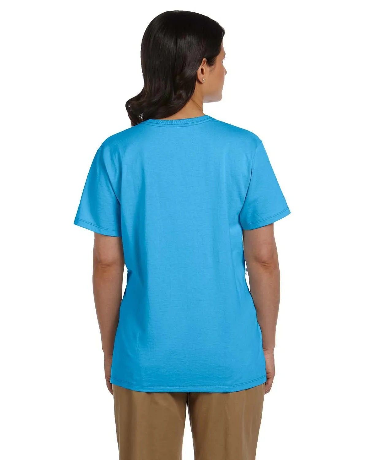 Hanes Ladies ComfortSoft V-Neck Cotton T-Shirt