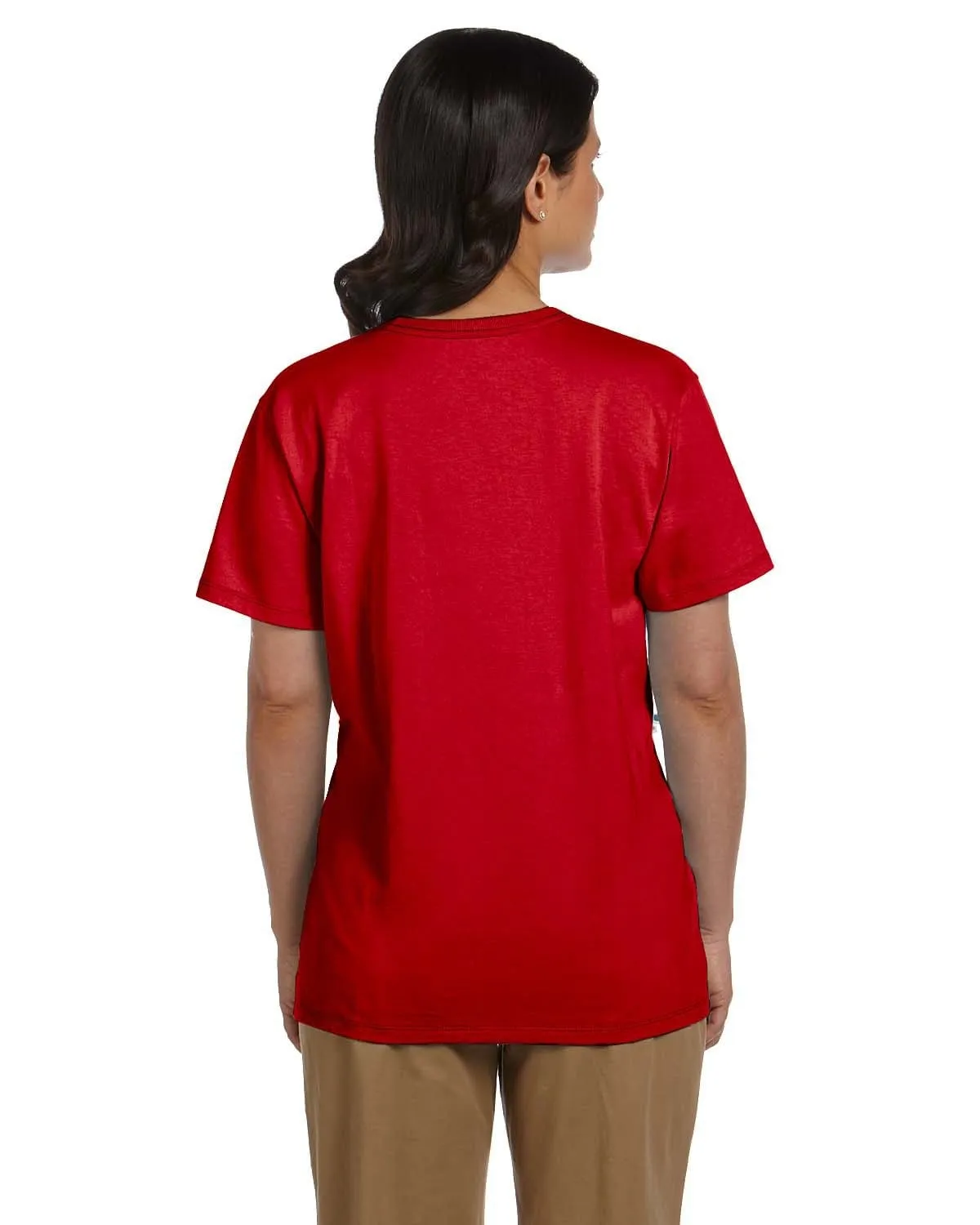 Hanes Ladies ComfortSoft V-Neck Cotton T-Shirt