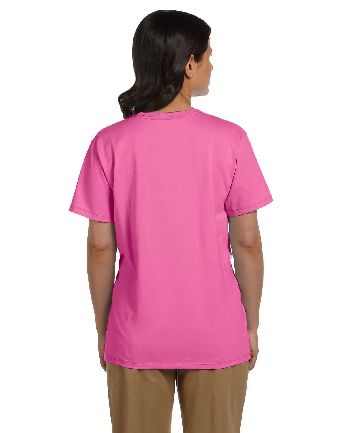 Hanes Ladies ComfortSoft V-Neck Cotton T-Shirt
