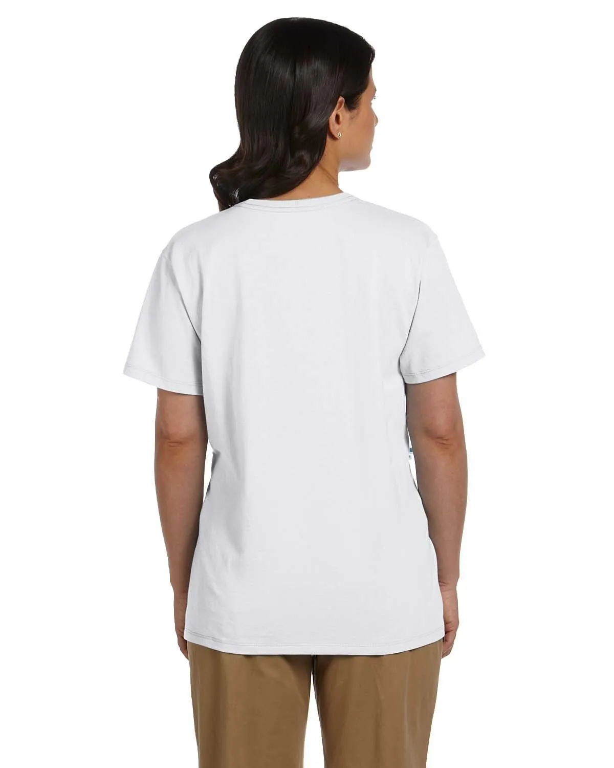 Hanes Ladies ComfortSoft V-Neck Cotton T-Shirt