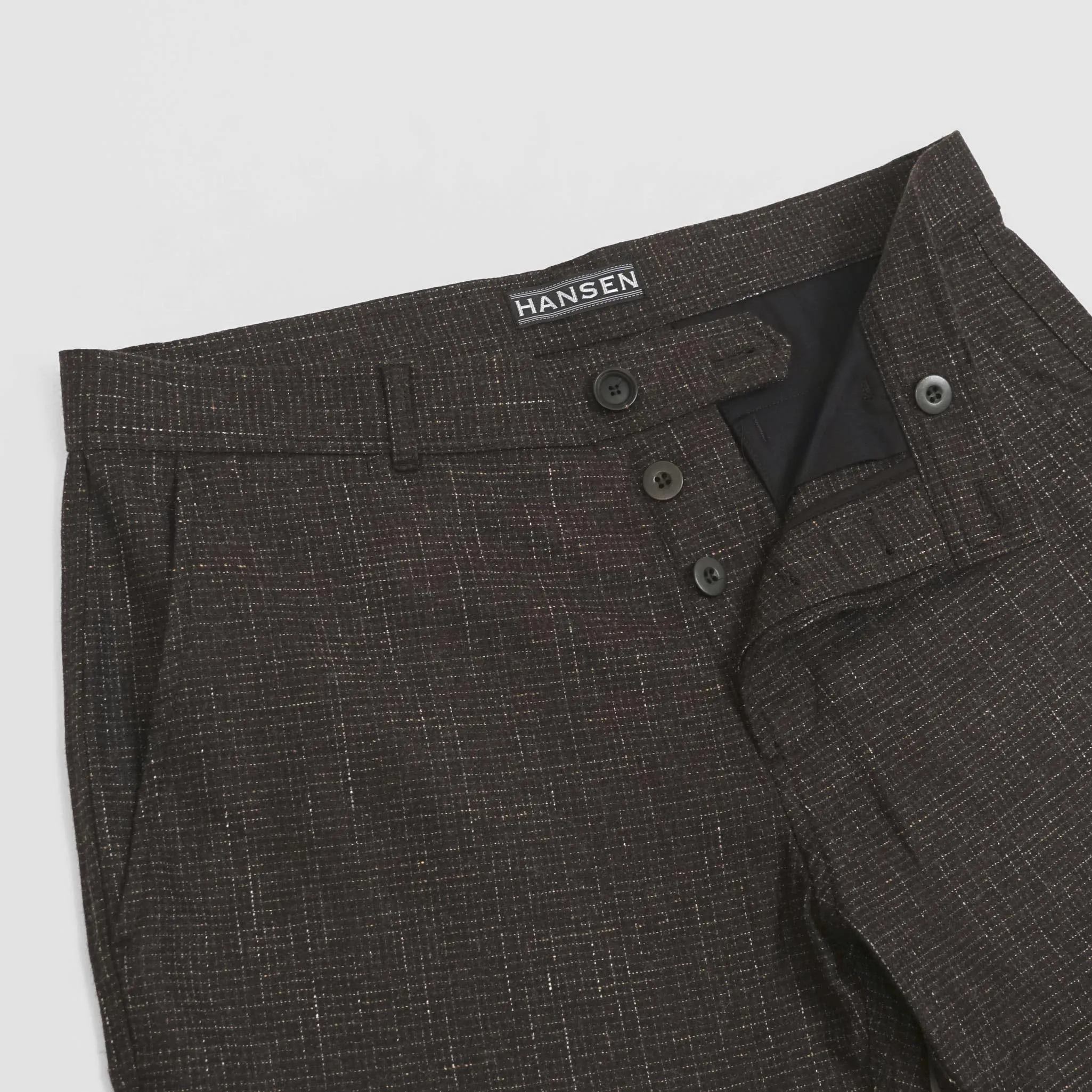 Hansen Regular Fit Wool Blend Pants