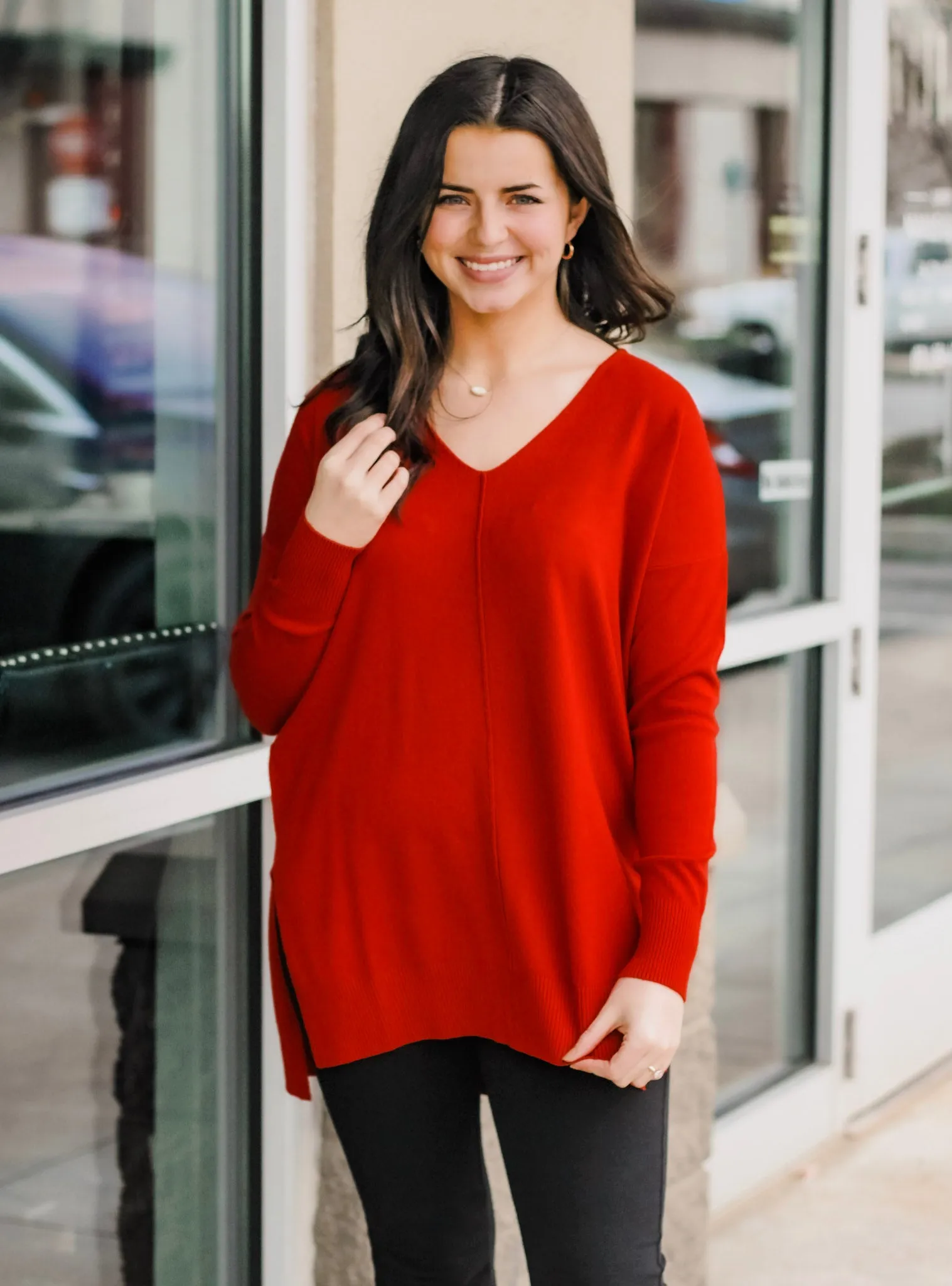Happy Holidays Red Sweater