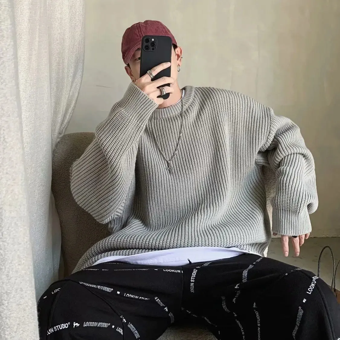 Herren-Wollpullover von WOLFFMODE, schmal geschnitten, ideal für den Herbst