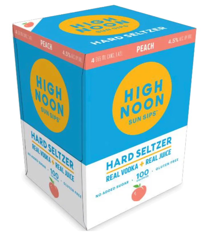 High Noon Peach Hard Seltzer 4PK