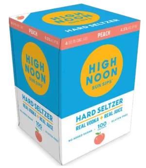 High Noon Peach Hard Seltzer 4PK