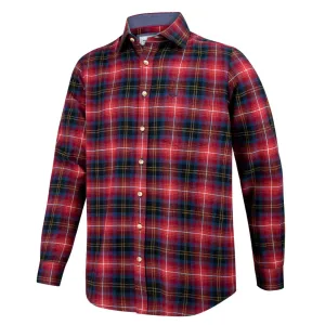 Hoggs of Fife Pitmedden Men's Long Sleeve Flannel Check Shirt