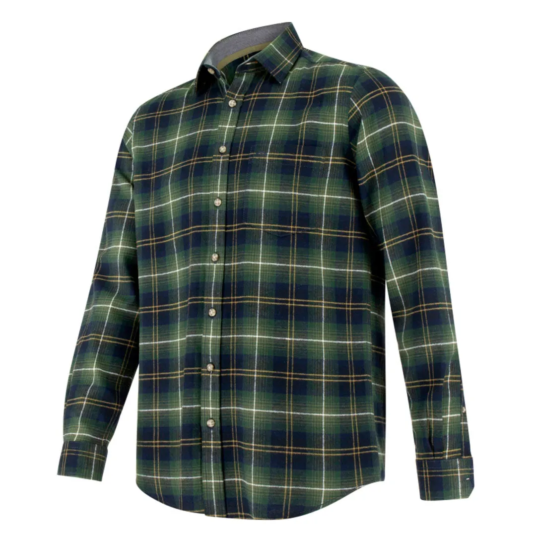Hoggs of Fife Pitmedden Men's Long Sleeve Flannel Check Shirt