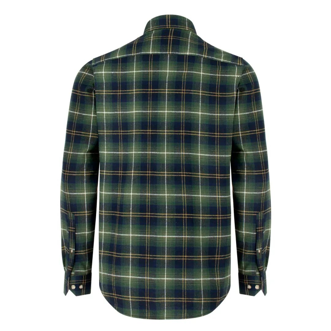 Hoggs of Fife Pitmedden Men's Long Sleeve Flannel Check Shirt
