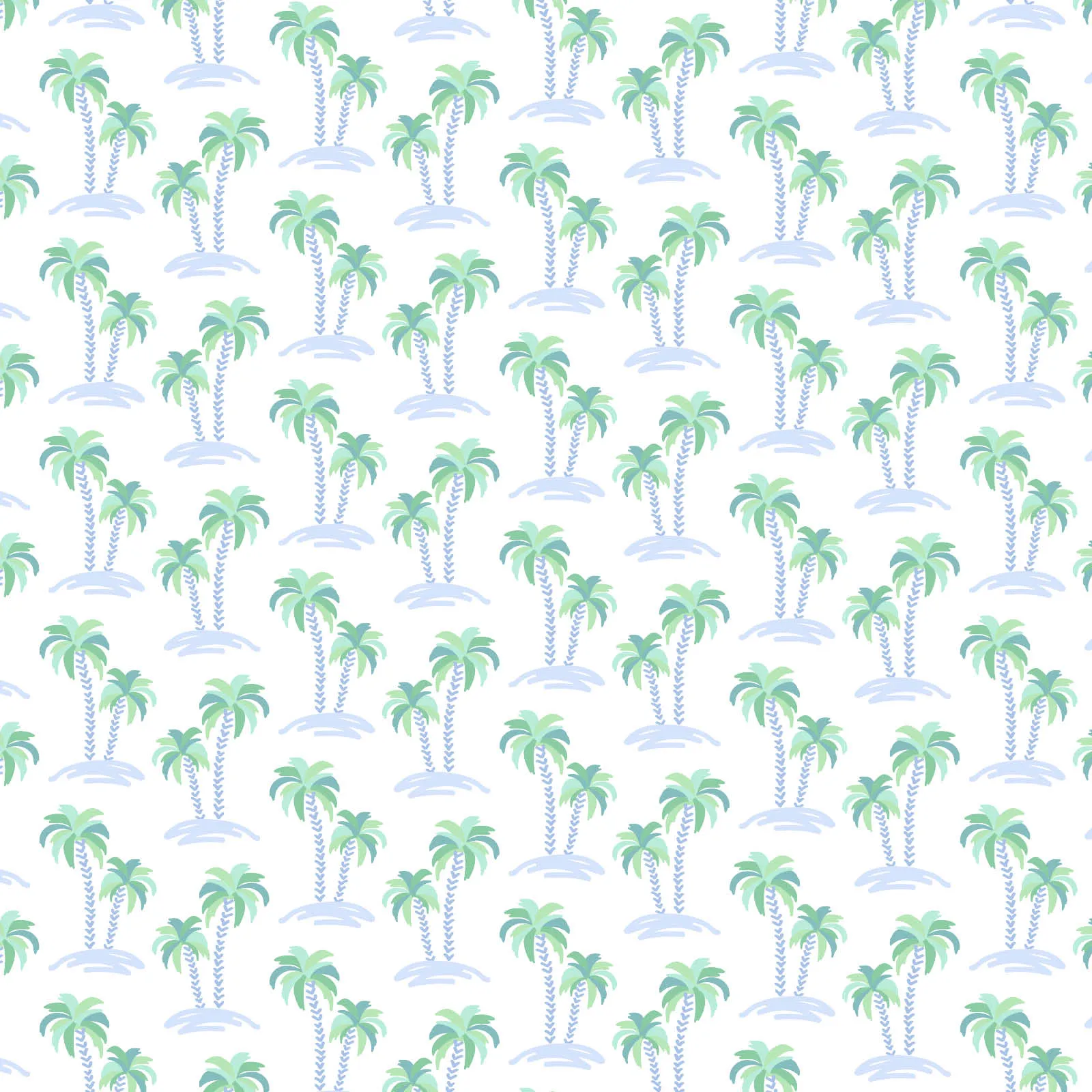 Hudson Boys' Short Set - Palm Tree Isle Blue