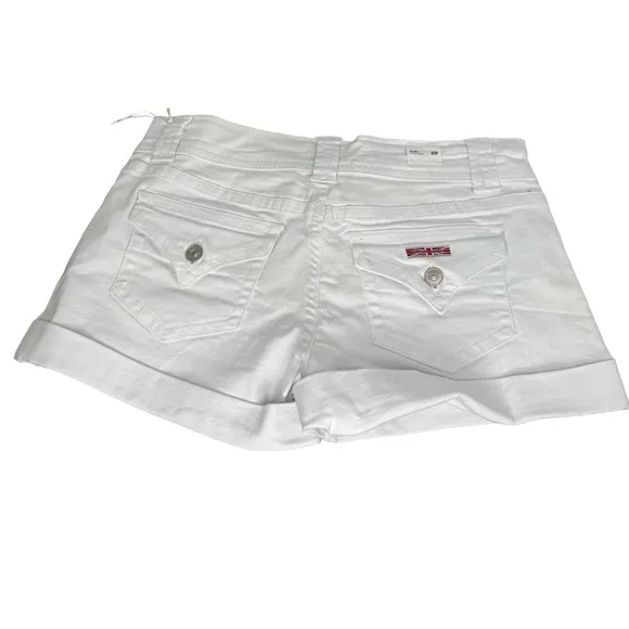 Hudson Ruby Mid Thigh Shorts in White Women’s Sz 29 NWT