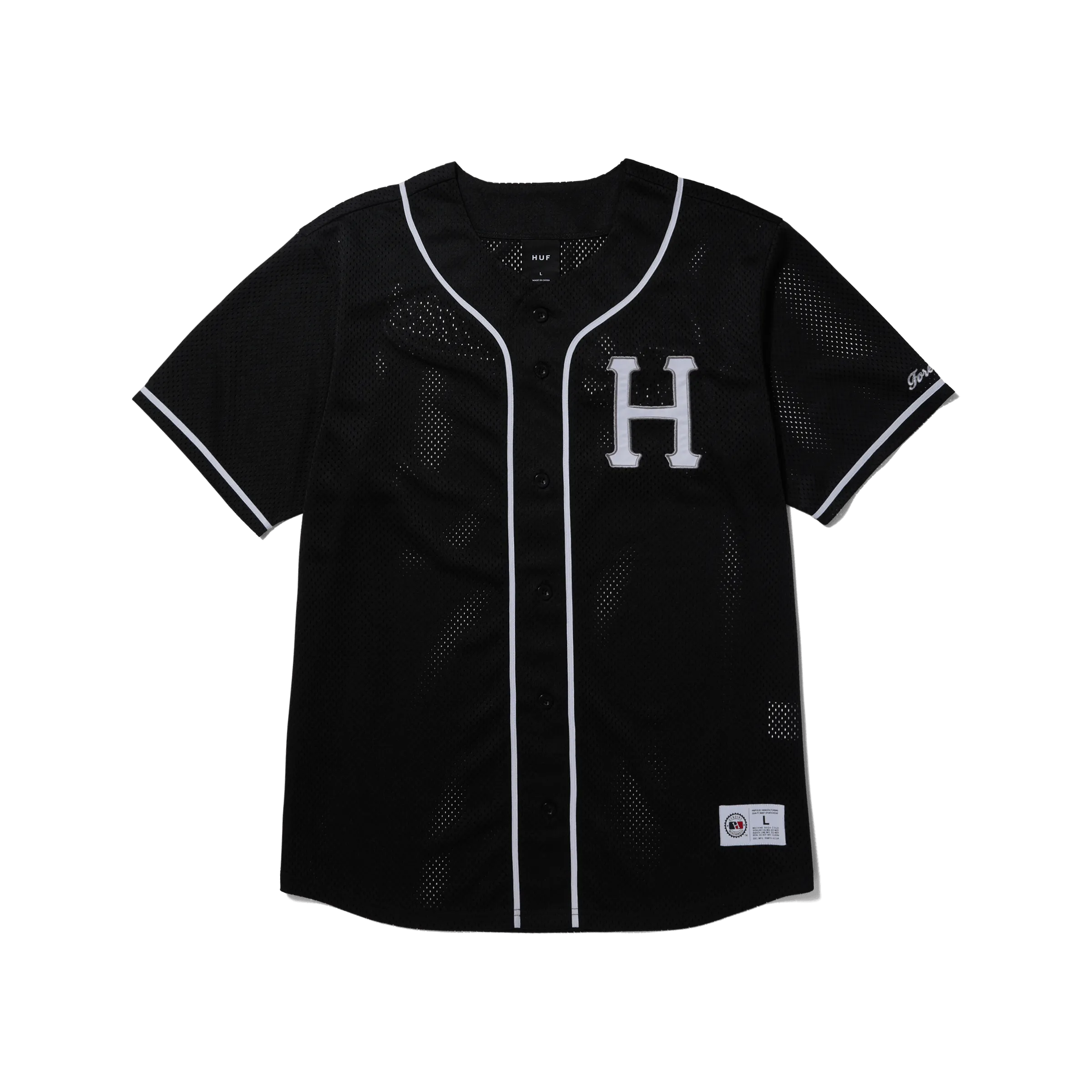 HUF Crackerjack Baseball Jersey Black