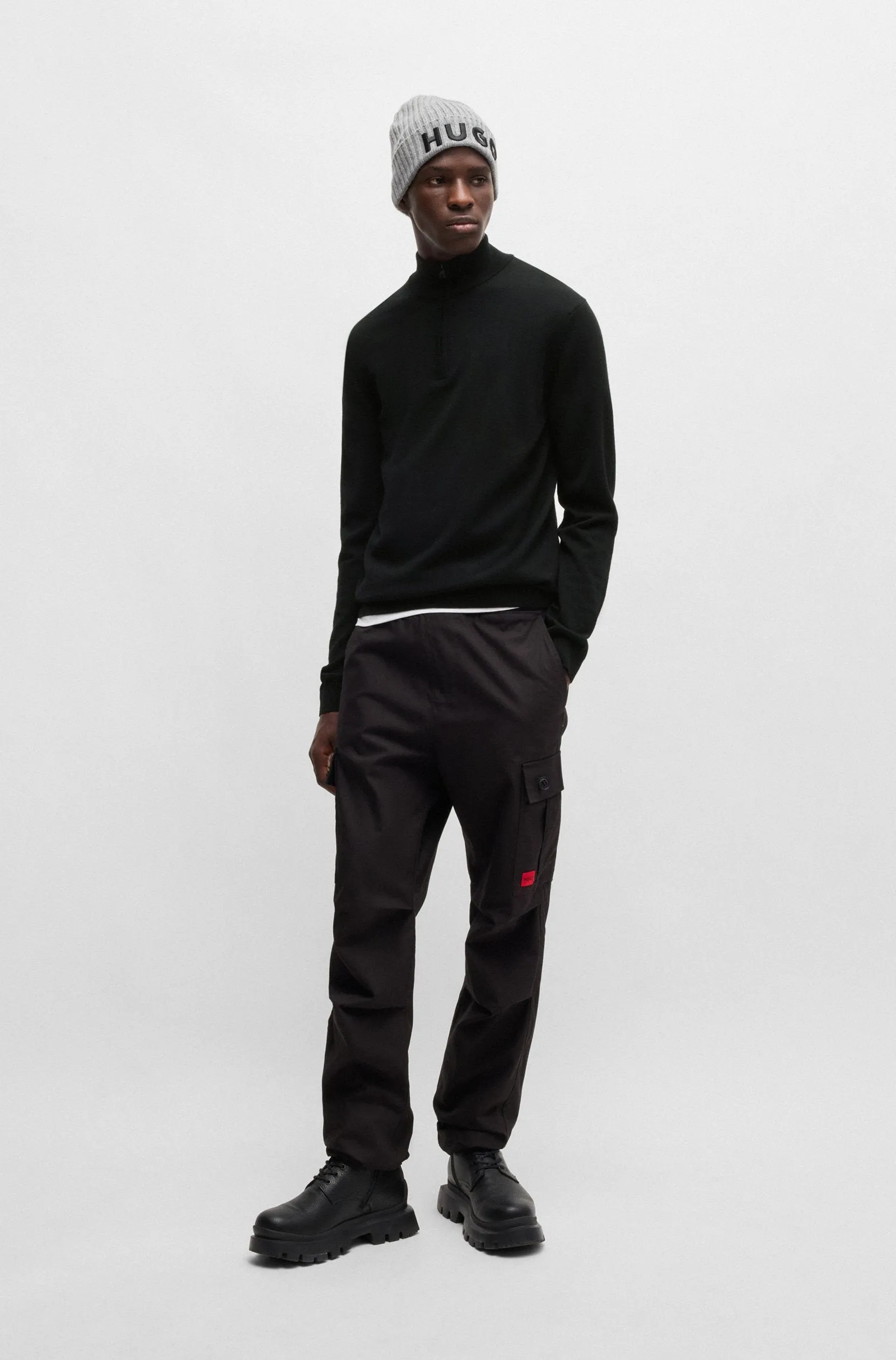 HUGO Sweaters Regular Fit in Wool - SAN QUIRIN-M 10243202 01-50474175