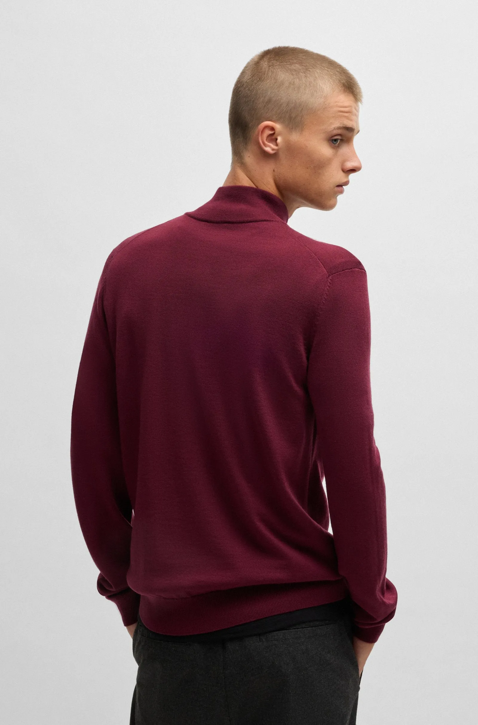 HUGO Sweaters Regular Fit in Wool - SAN QUIRIN-M 10243202 01-50474175