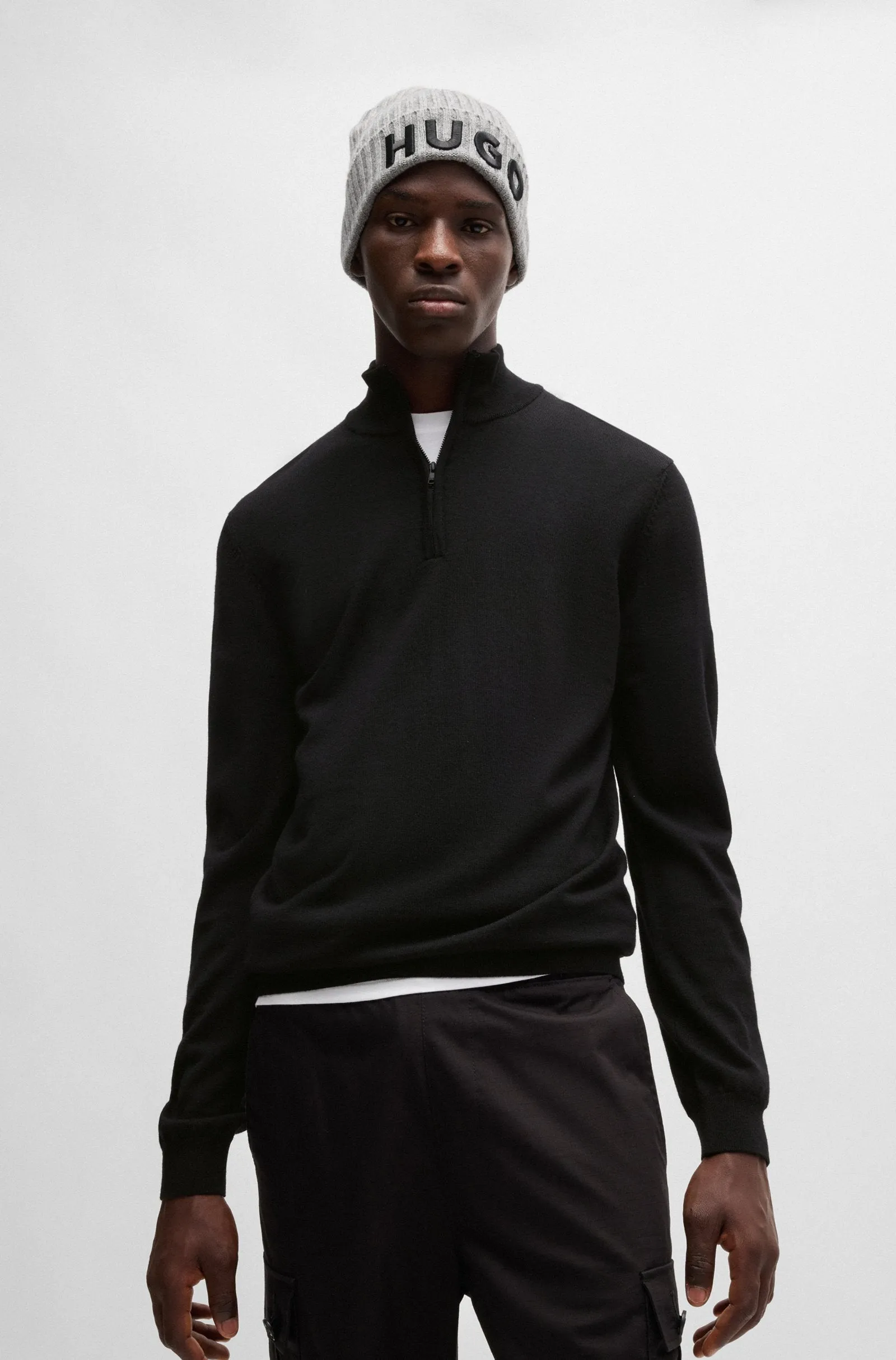 HUGO Sweaters Regular Fit in Wool - SAN QUIRIN-M 10243202 01-50474175