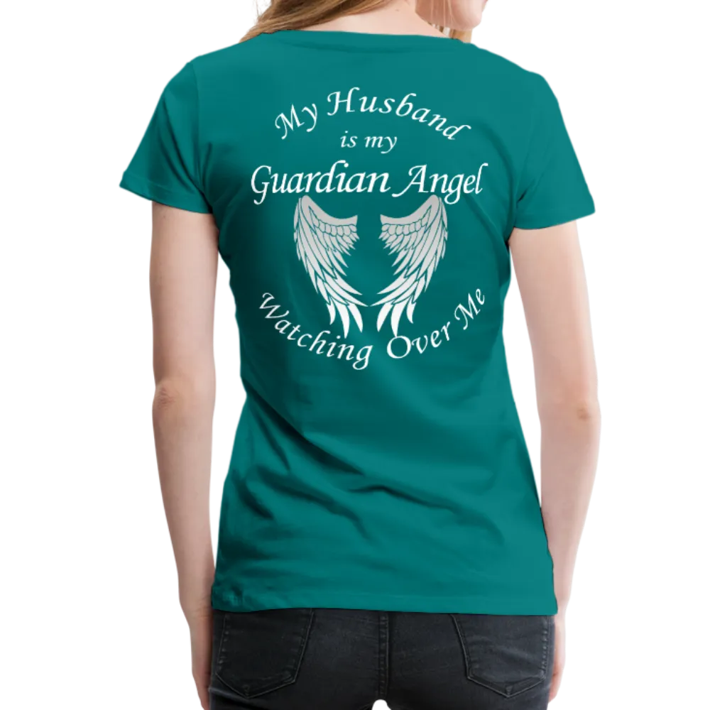 Husband Guardian Angel Women’s Premium T-Shirt (CK1478)
