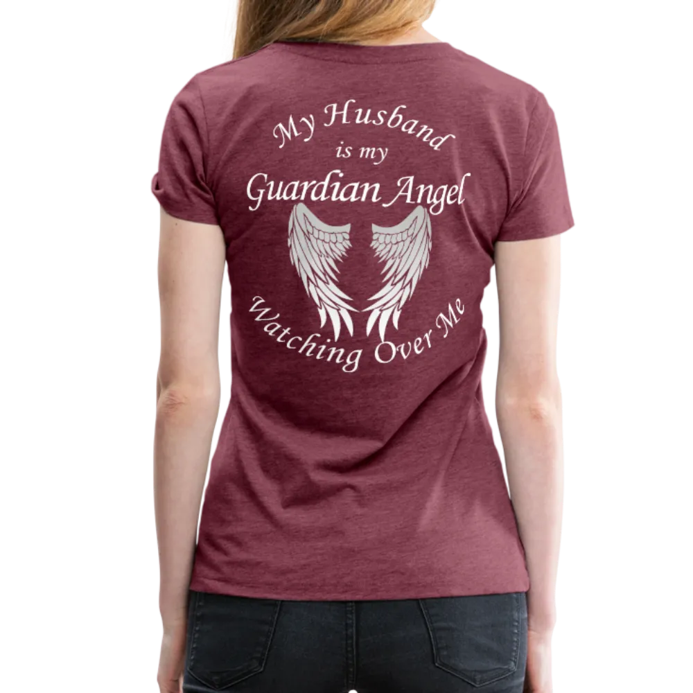 Husband Guardian Angel Women’s Premium T-Shirt (CK1478)