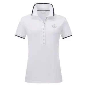 Hv Society Rhode White Short Sleeve Polo Shirt