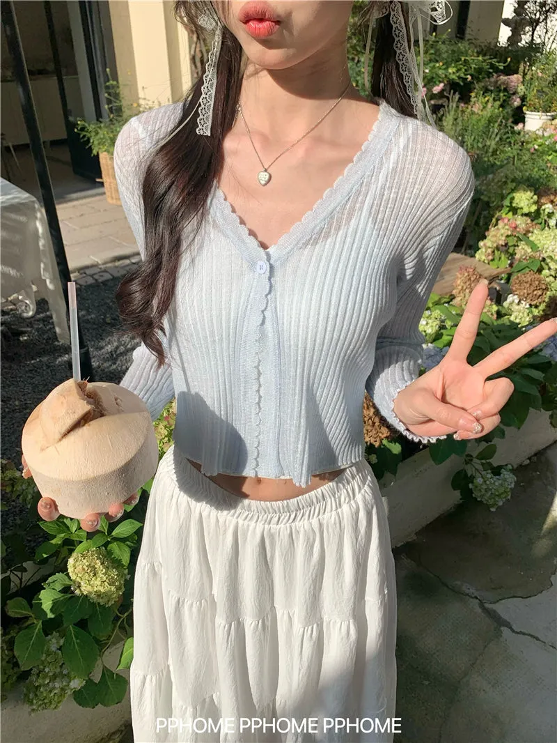 ice silk sun cardigan