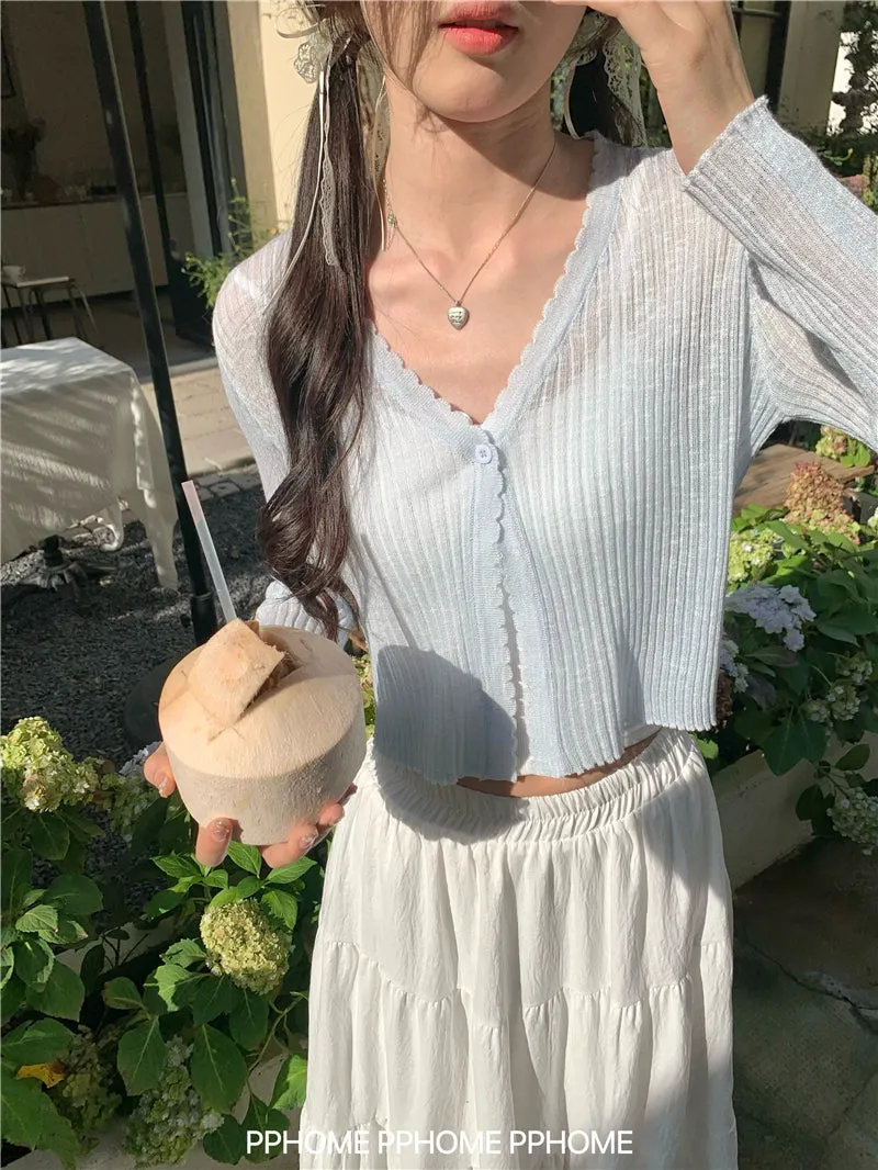 ice silk sun cardigan