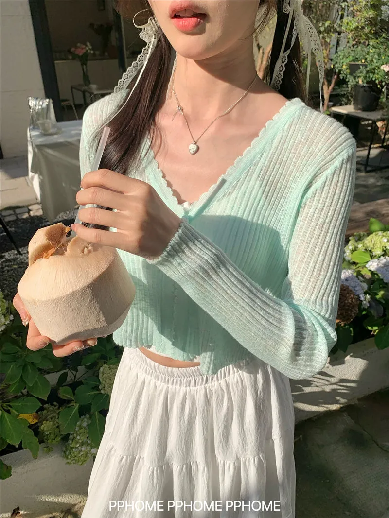 ice silk sun cardigan