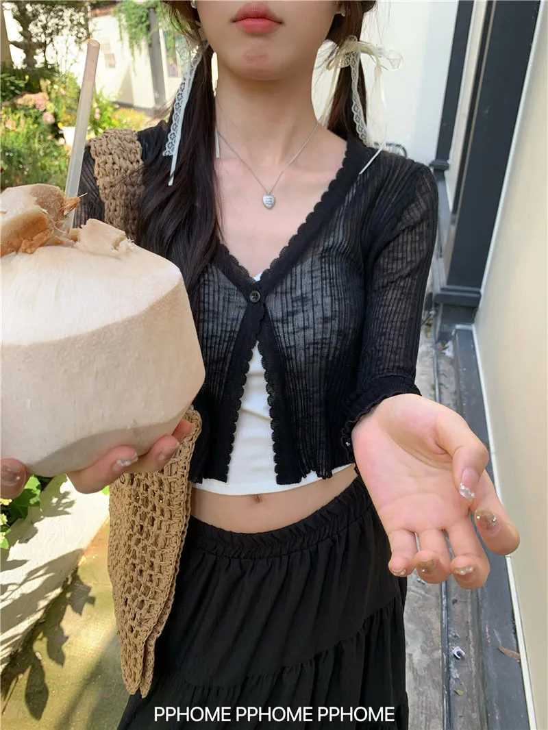 ice silk sun cardigan