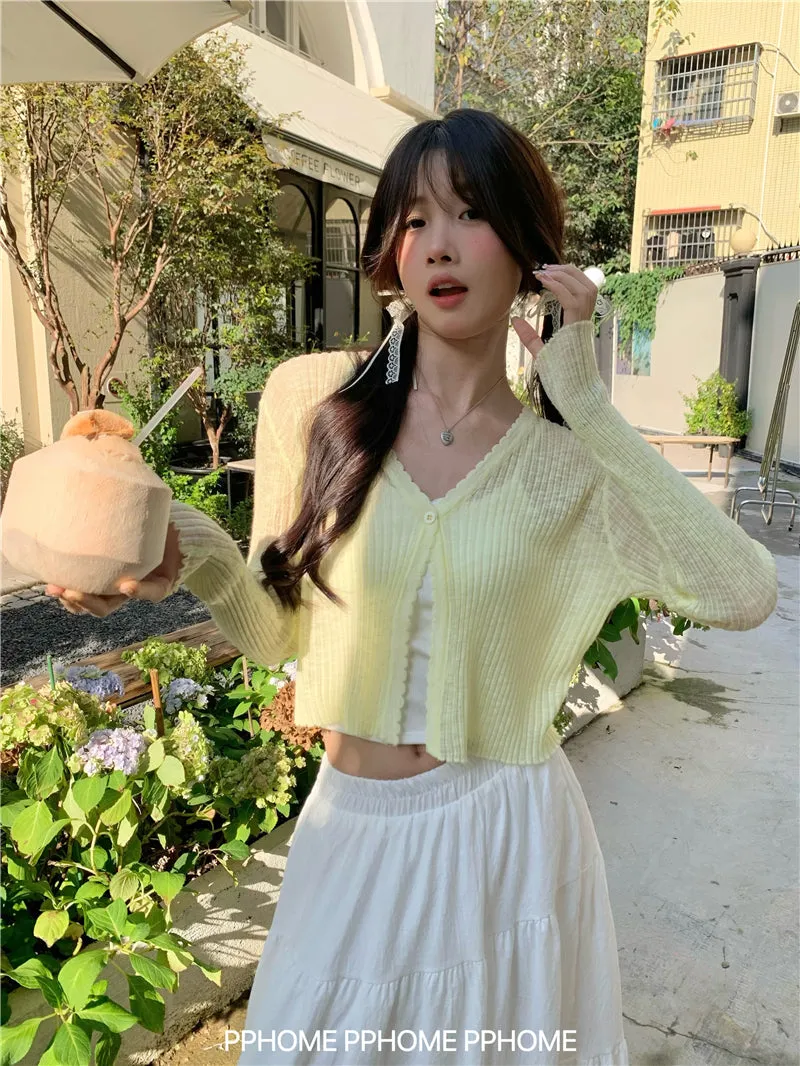 ice silk sun cardigan