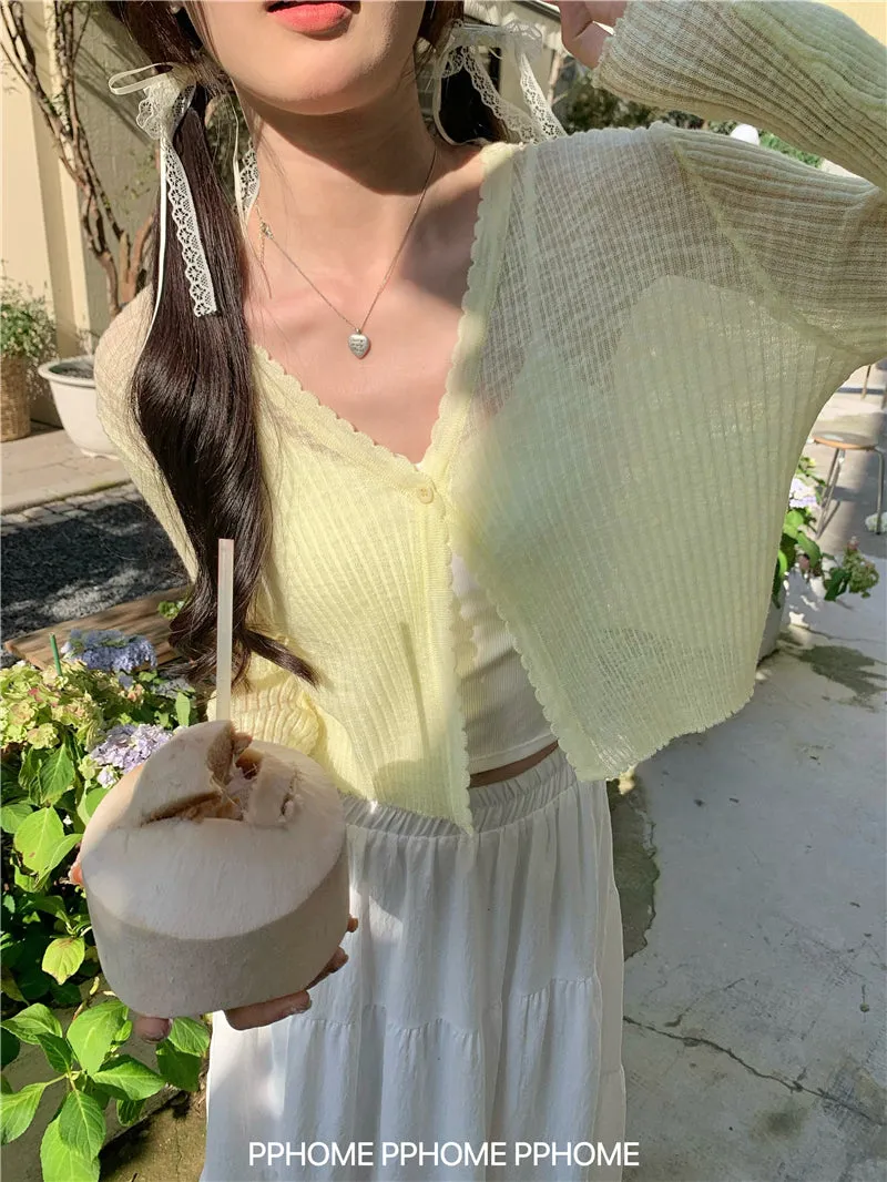 ice silk sun cardigan