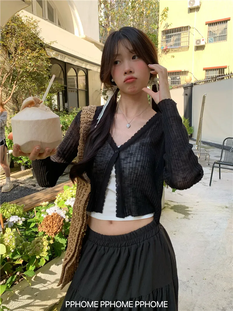 ice silk sun cardigan