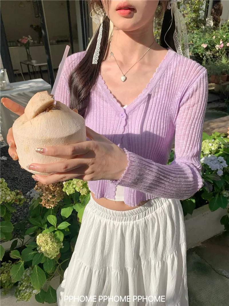 ice silk sun cardigan