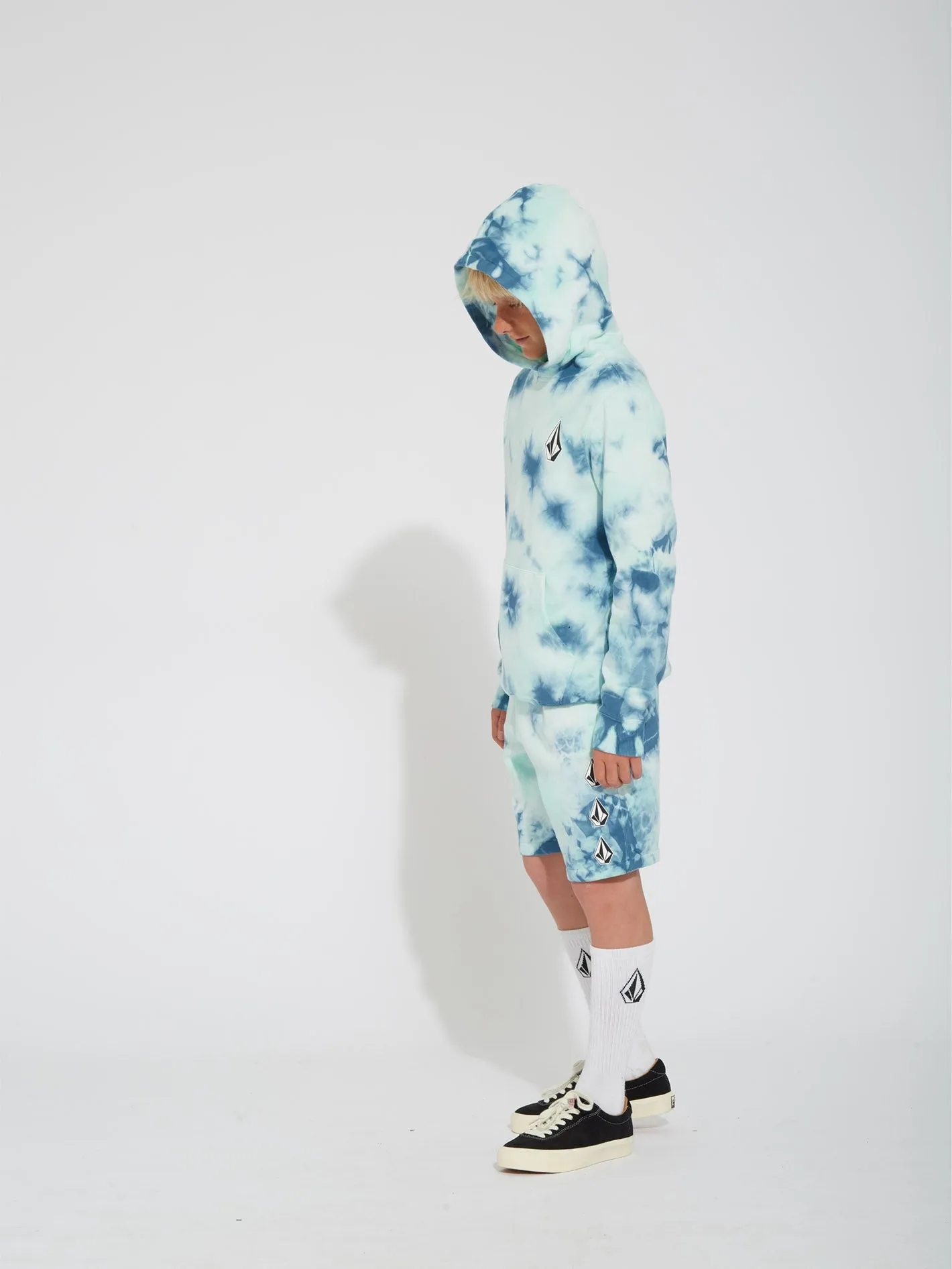 Iconic Stone Plus Fleece Shorts - TEMPLE TEAL - (KINDER)